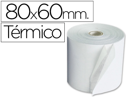 Rollo sumadora Q-Connect térmico 80 x ø60mm